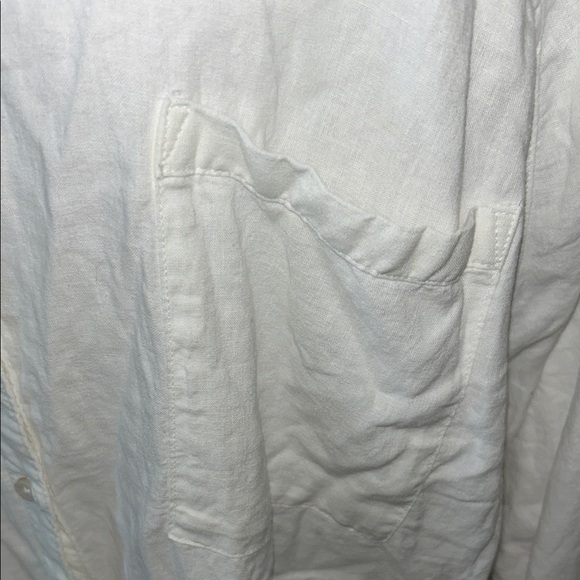Aerie Classic White Button-Up Shirt - Picture 5 of 8